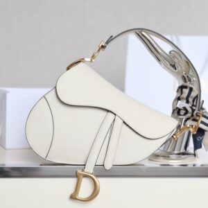 Dior Saddle White Wool