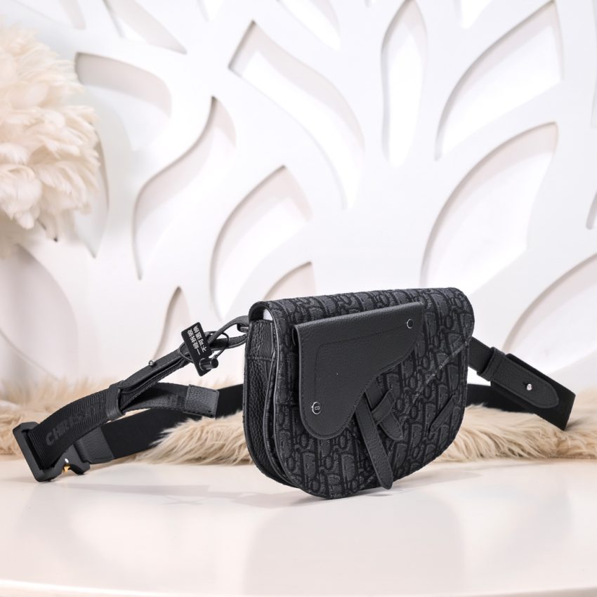 Replica Dior Messenger Black Oblique