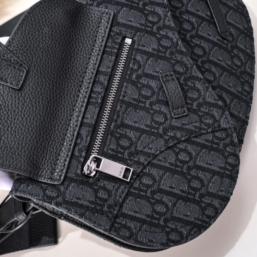 Replica Dior Messenger Black Oblique