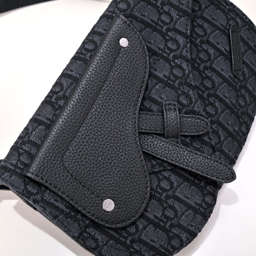 Replica Dior Messenger Black Oblique