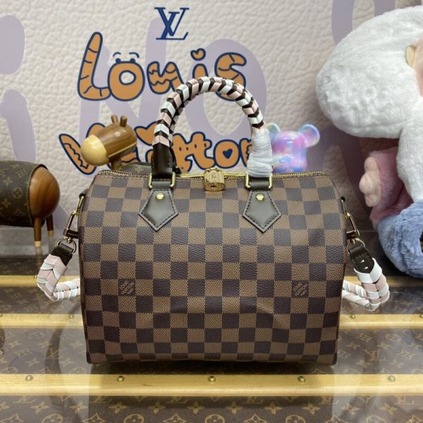 Replica Louis Vuitton Speedy Bandouliere 25 Brown Grid